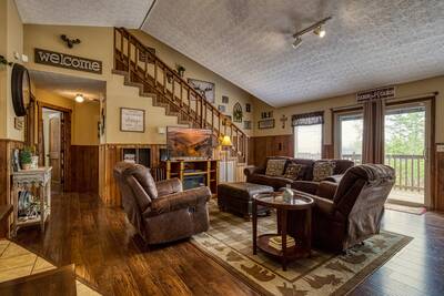 Moose Haven Cabin living room