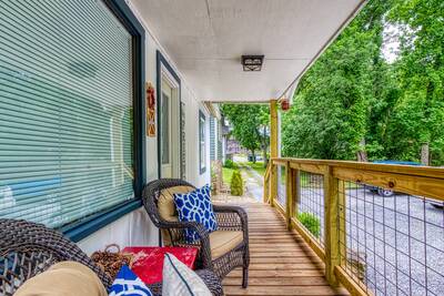 River View covered entry deck
