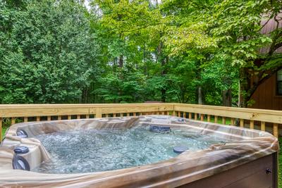 Striking in the Smokies hot tub