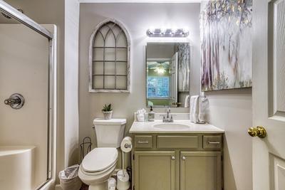 Sparkling Waters bathroom with single vanity