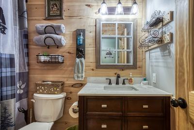 Sweet Tennessee Charm bathroom with single vanity