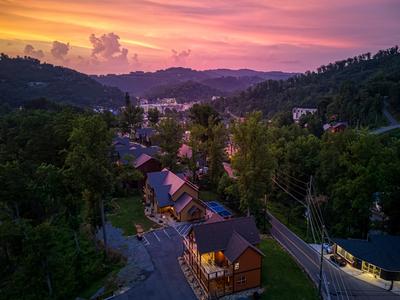 The Manor at Burg Hill bird's eye view of Gatlinburg