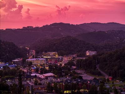 The Manor at Burg Hill bird's eye view of Gatlinburg