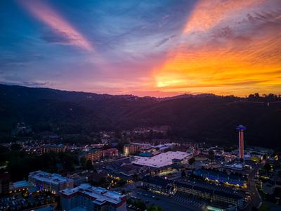 The Manor at Burg Hill bird's eye view of Gatlinburg