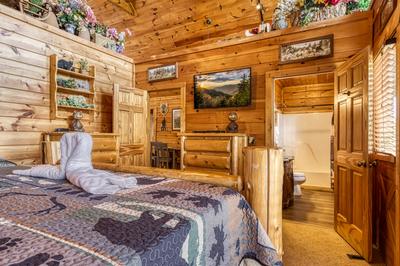 Wet and Wild bedroom with king size bed and private bathroom