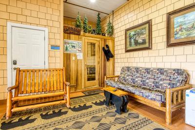 Wet and Wild sauna in lower level recreation area