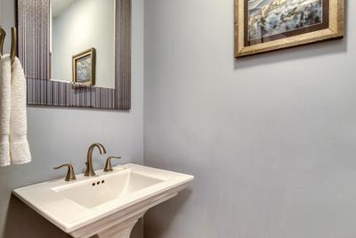 Feathers and Fur main level half bath