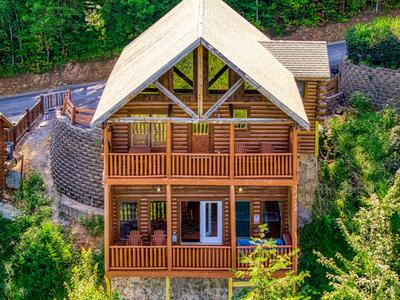 Wet and Wild aerial view of the back deck