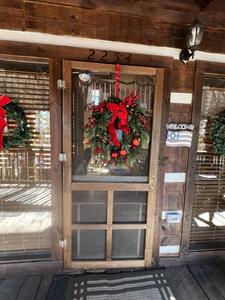 Old Glory decorated for Winterfest