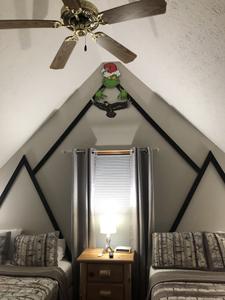 Majestic Poolside Lookout Winterfest decorations