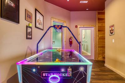 Smoky Mountain Gold game room with air hockey table