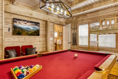 Ole Red main level bedroom with pool table