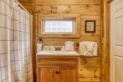 Ole Red main level bathroom with single vanity