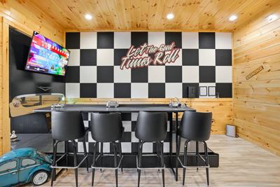 Let The Good Times Roll duck pin bowling alley