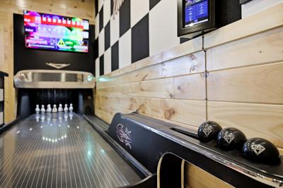 Let The Good Times Roll duck pin bowling alley