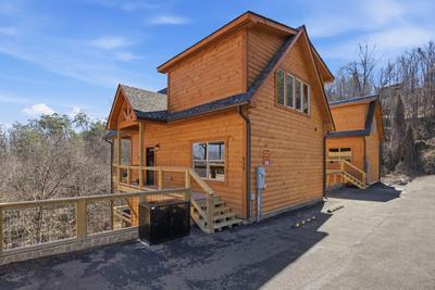 Let The Good Times Roll cabin and parking area