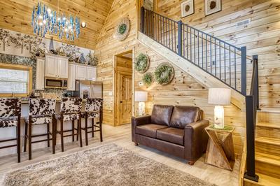 Firefly Strike Retreat fully furnished kitchen and living room