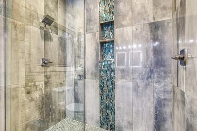 Firefly Strike Retreat main level bathroom with walk in shower