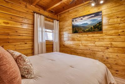 Sweet Dreams main level bedroom with 50 inch TV