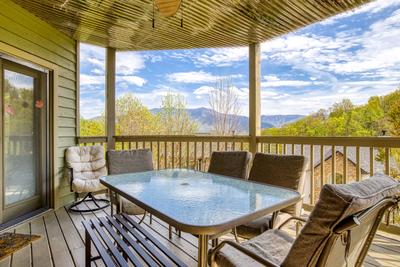 Triple the Mountain View main level deck with mountain view