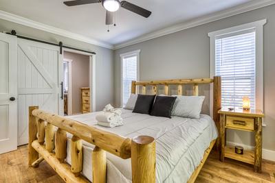 Mountain Lake Home bedroom with king size bed