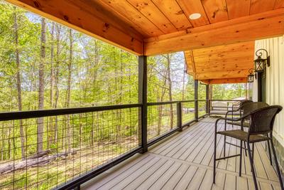 Mountain Lake Home covered back deck