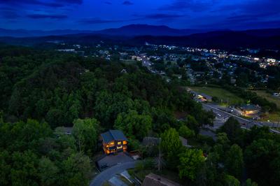 Honey Bear birds eye view at dusk