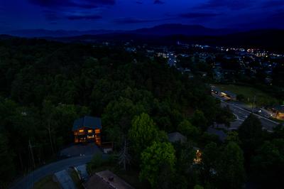 Honey Bear birds eye view at night