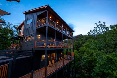 Honey Bear birds eye view of three wrap around decks
