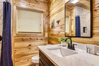 Mountain Memories lower level bathroom