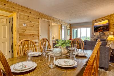 Ober the Rainbow dining table and living room