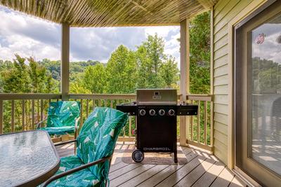 Triple the Mountain View propane grill on the main level