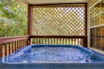 Lee's Creekside hot tub