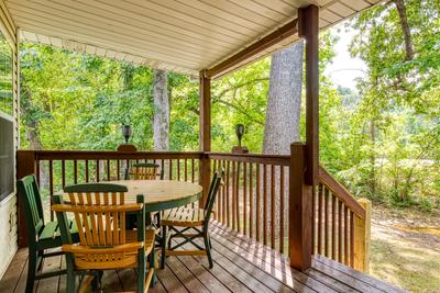 Lee's Creekside main level covered back deck