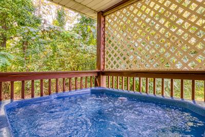 Lee's Creekside hot tub