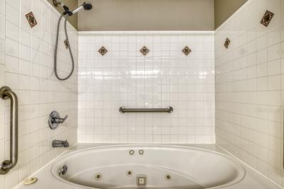 Whispering River whirlpool tub in main level bathroom one