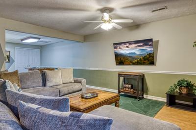 Whispering River sitting area in lower level game room
