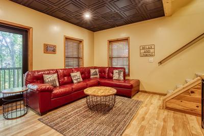 Forest Hollow game room sitting area on the lower level