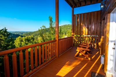 Outdoor Seating Area for 2 with Log Rockers