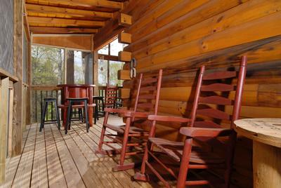 Rocking chairs on deck