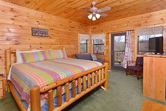 Lower Level Bedroom that Features additional sleeper sofa and a Flat Screen Television