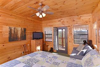 Lower Level Bedroom that Features additional sleeper sofa 