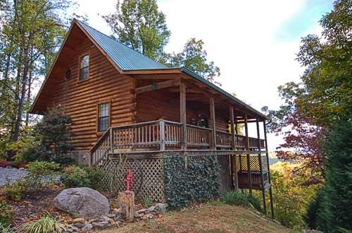 Awesome View 2 Bedroom Vacation Cabin Rental In Pigeon Forge Tn