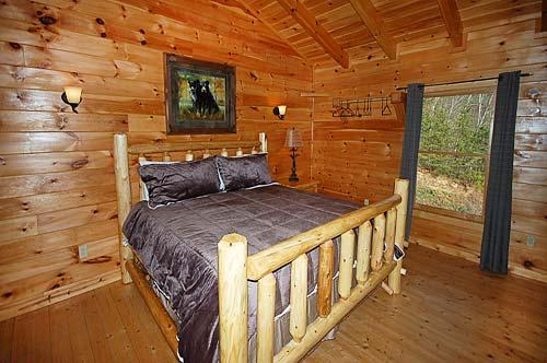 King Log bed in Loft
