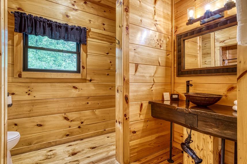 Guest Bathroom with High Toilet