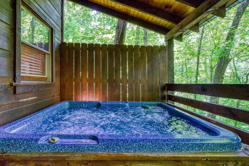 Pigeon Forge Cabin Rental Naughty Pines with Hot Tub