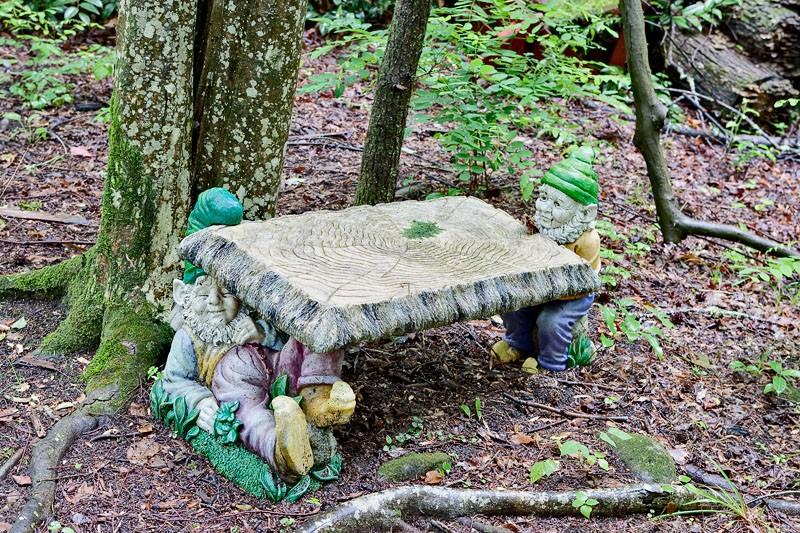 Gnome statues of Leprechaun Island