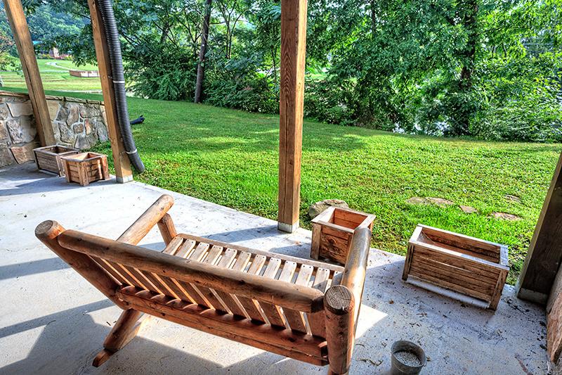 Lower Patio Area with furniture