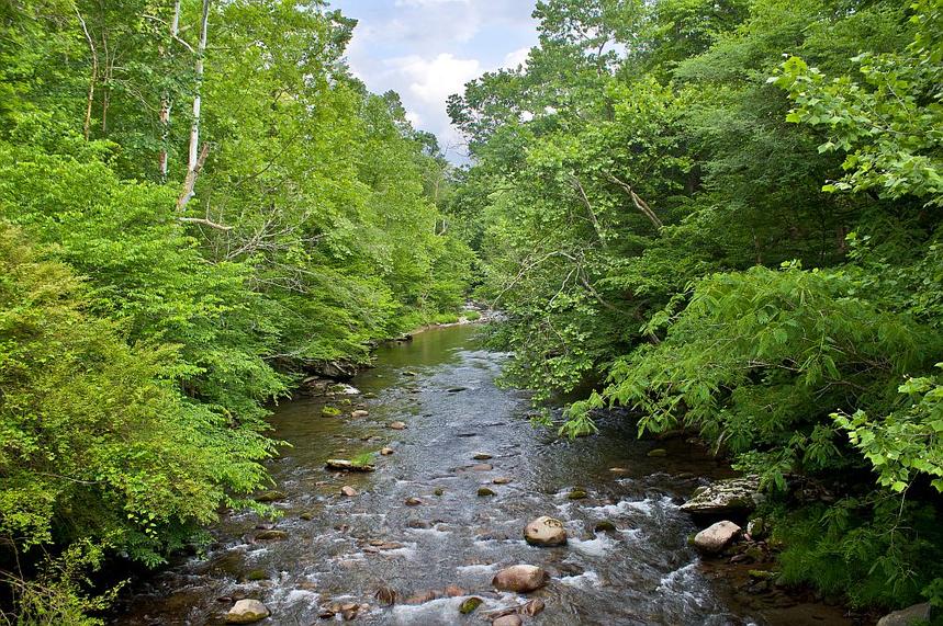 River at bottom of Mountain