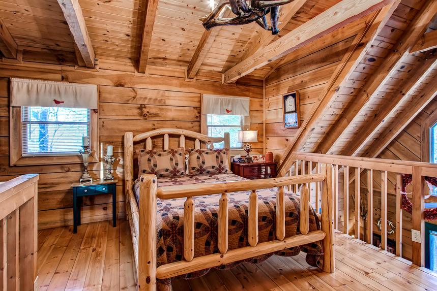 Bedroom in the upstairs loft